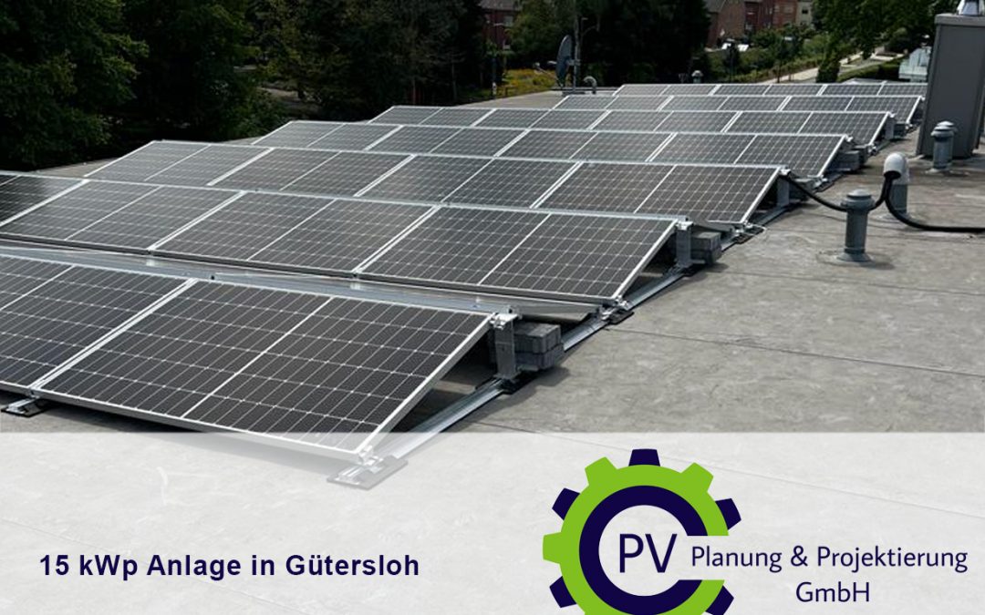 15 kWp in Gütersloh Photovoltaik PV Planung