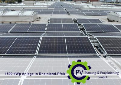 1500 kWp Anlage in Rheinland-Pfalz